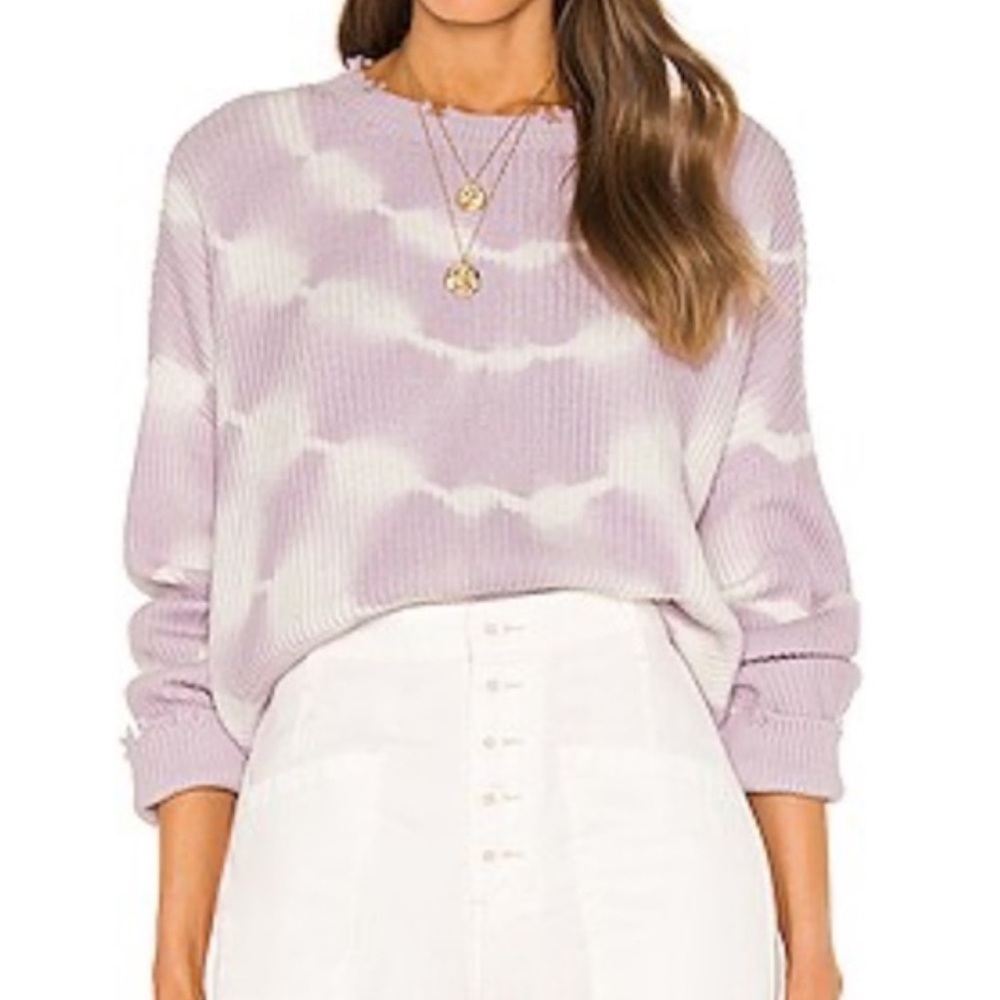 Pistola Eva Distressed Sweater in tie dye size small‎